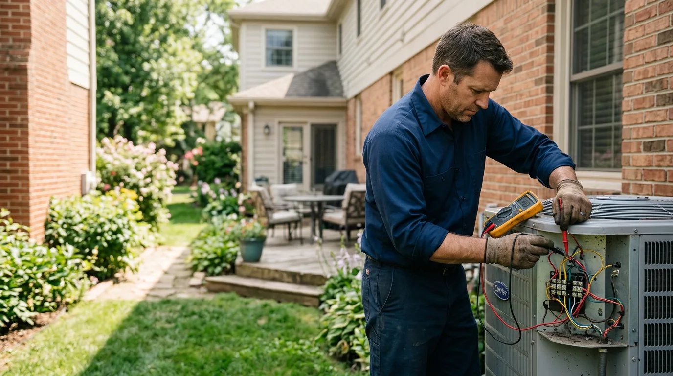 HVAC technician working near Southwick, MA